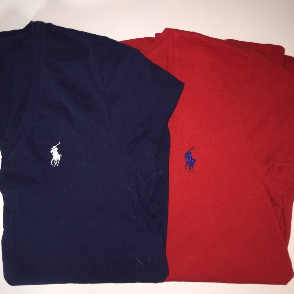 2 RALPH LAUREN Short Sleeve Shirts